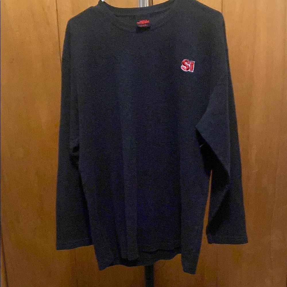 Sports Illustrated Men's Gray Pullover Thermal Waffle Knit Size XL